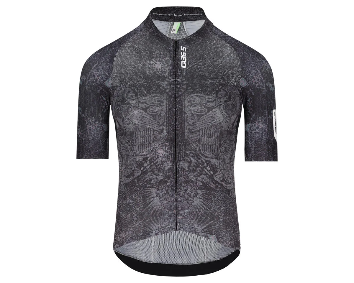 Q36.5 Gregarius Pro Damask Short Sleeve Jersey (Black) (S)
